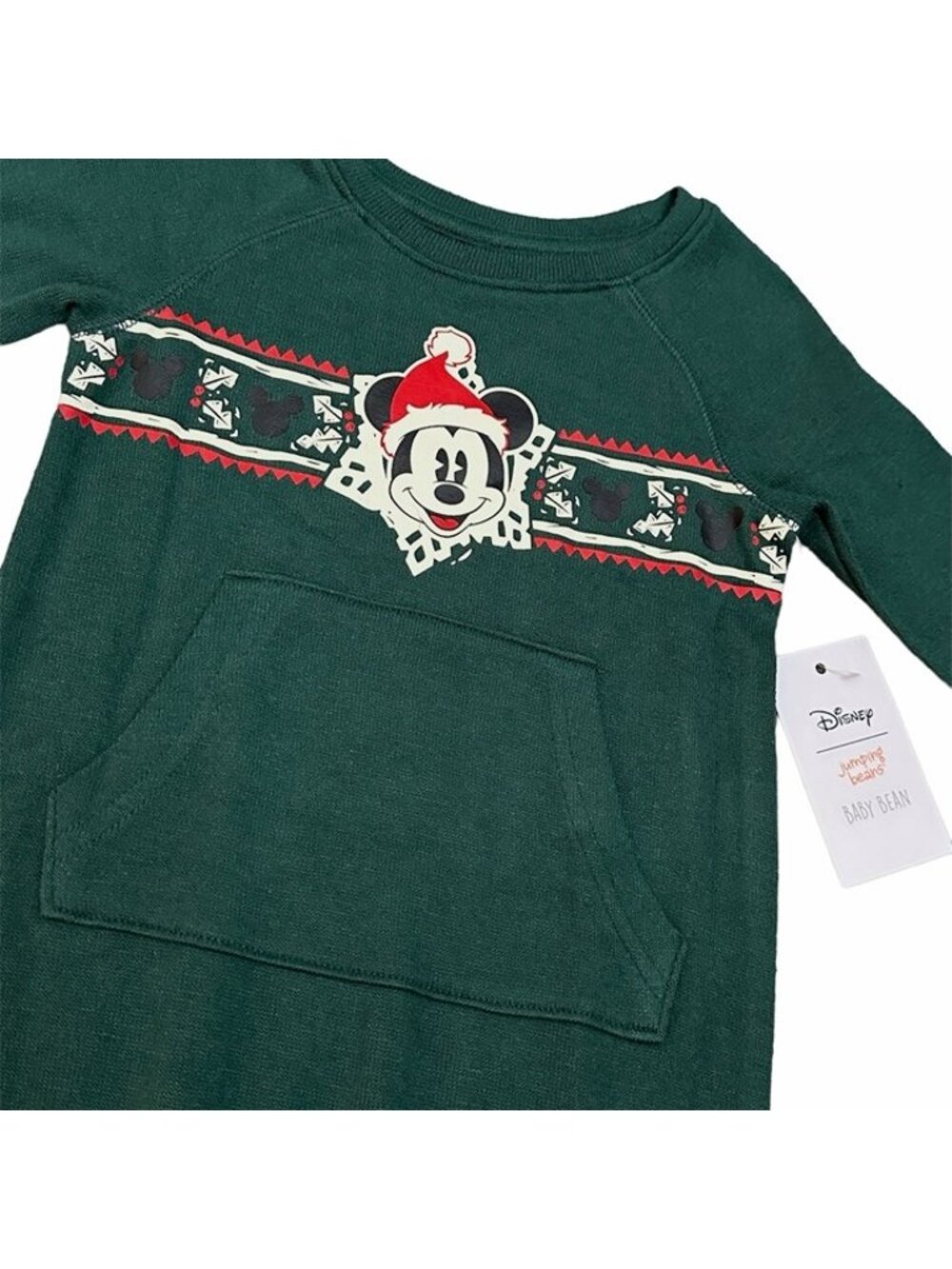Disney Boys Mickey Mouse Holiday Christmas Jumpsuit Romper 12 months